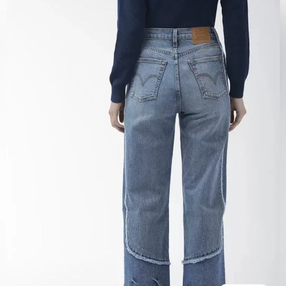 Levi's Ribcage straight Women's Blue Straight Leg Jeans - Picture 6 of 13